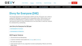 Divvy for Everyone (D4E) | Divvy Bikes