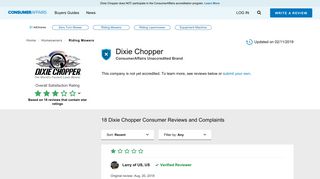 Top 18 Reviews and Complaints about Dixie Chopper