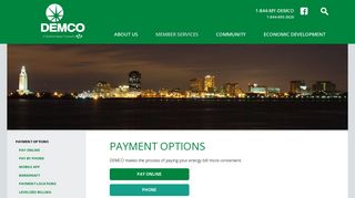 Payment Options | DEMCO – Dixie Electric Membership Corporation