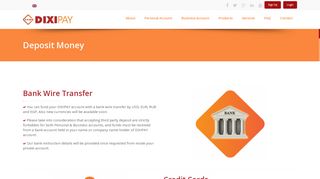 Deposit Money | DIXIPAY