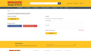 Login or Create an Account - MR.DIY