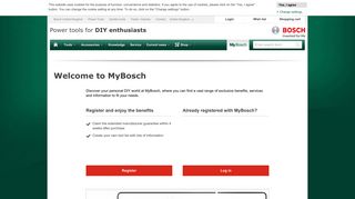 MyBosch - Your Personal DIY Profile Login | Bosch