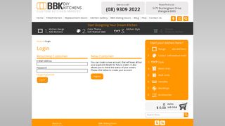 Login - BBK DIY Kitchens - DIY Kitchens Perth