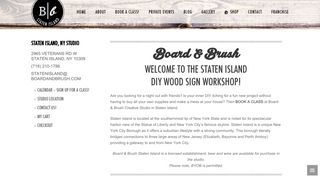 DIY Wood Sign Workshop | Board & Brush - Staten Island, NY