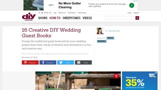 16 Creative DIY Wedding Guest Books | DIY