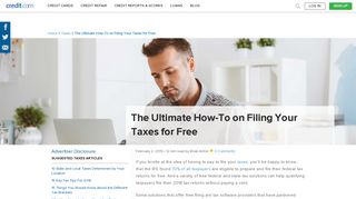 Ultimate How-To on Filing Your Taxes for Free | Credit.com