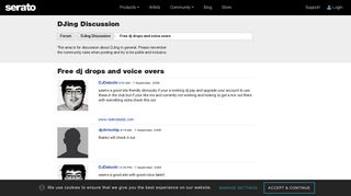 Free dj drops and voice overs | Serato.com
