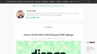 How to Work With AJAX Request With Django
