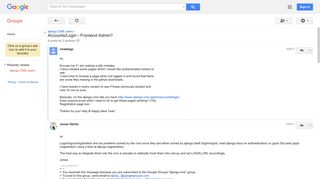 Accounts/Login - Frontend Admin? - Google Groups