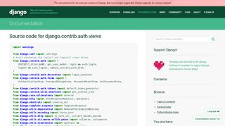django.contrib.auth.views | Django documentation | Django
