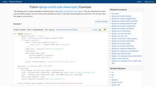 django.contrib.auth.views.login Python Example - Program Creek