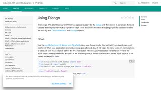 Using Django | API Client Library for Python | Google Developers