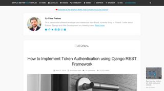 How to Implement Token Authentication using Django REST Framework