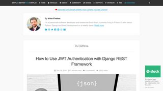 How to Use JWT Authentication with Django REST Framework