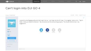 Can't login into DJI GO 4 | DJI FORUM