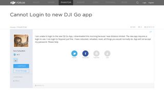 Cannot Login to new DJI Go app | DJI FORUM