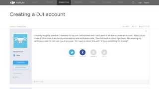 Creating a DJI account | DJI FORUM