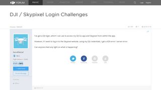 DJI / Skypixel Login Challenges | DJI FORUM