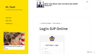 Login DJP Online – Hi, Tom!