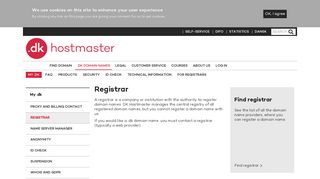 Registrar | DK Hostmaster