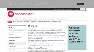 ID check | DK Hostmaster