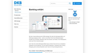 Banking erklärt | Internet-Banking | DKB AG