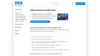 Hilton Honors Credit Card | DKB AG
