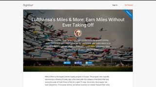Lufthansa's Miles & More: Earn Miles Without Ever Taking Off - Flightfox