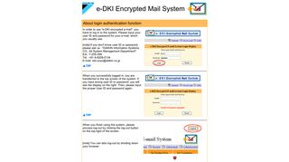 e-DKI Encrypted Mail System Login Authentication Function