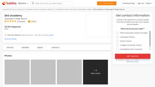 DKS Academy in Vijaynagar II Stage, Mysore-570017 | Sulekha Mysore