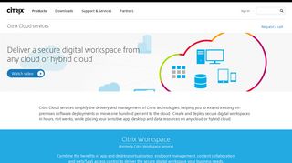 Citrix Cloud services - Deliver Secure Digital Workspaces - Citrix