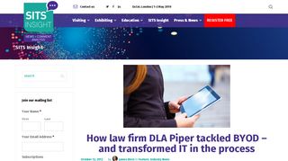 How law firm DLA Piper tackled BYOD - and transformed IT in the ...