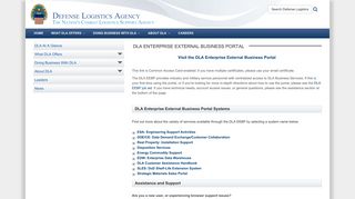 DLA Enterprise External Business Portal - Defense Logistics Agency
