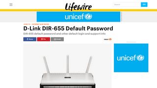 D-Link DIR-655 Default Password - Lifewire