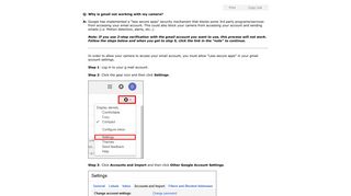Enter your current gmail password at the sign-in ... - D-Link support
