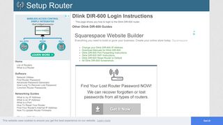 Login to Dlink DIR-600 Router - SetupRouter