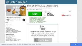 How to Login to the Dlink DCS-930L - SetupRouter