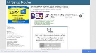 How to Login to the Dlink DAP-1360 - SetupRouter