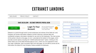 Dlnet.delta.com – Deltanet Employee Portal Login - Extranet Landing