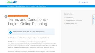 Terms and Conditions - Login - Online Planning | Dún Laoghaire ...