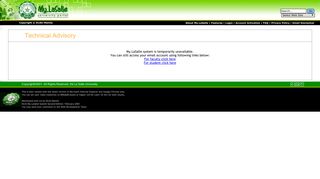 My.LaSalle University Portal : User Login