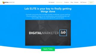 Lab Elite Page - DigitalMarketer
