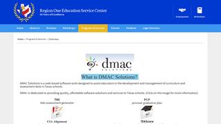 DMAC Solutions / Overview - Region One ESC