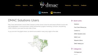 DMAC Solutions Users - Software for Texas Educators