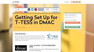 Getting Set Up for T-TESS in DMAC | Smore Newsletters for Education