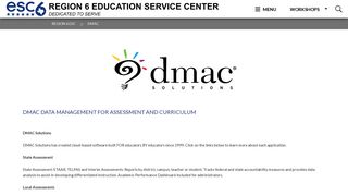 DMAC - Region 6 Education Service Center