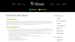 TAG - Software for Texas Educators - DMAC Solutions