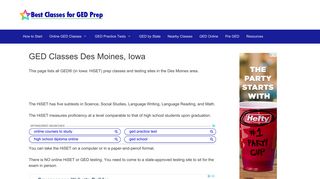 55 GED Prep Classes in and around Des Moines, Iowa