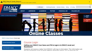 Course Login - DMACC