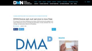 DMAChoice opt-out service is now free - DMNews.com